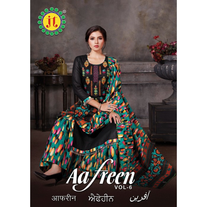 JT Afreen Vol 6 Pure Cotton Premium Dress Materials